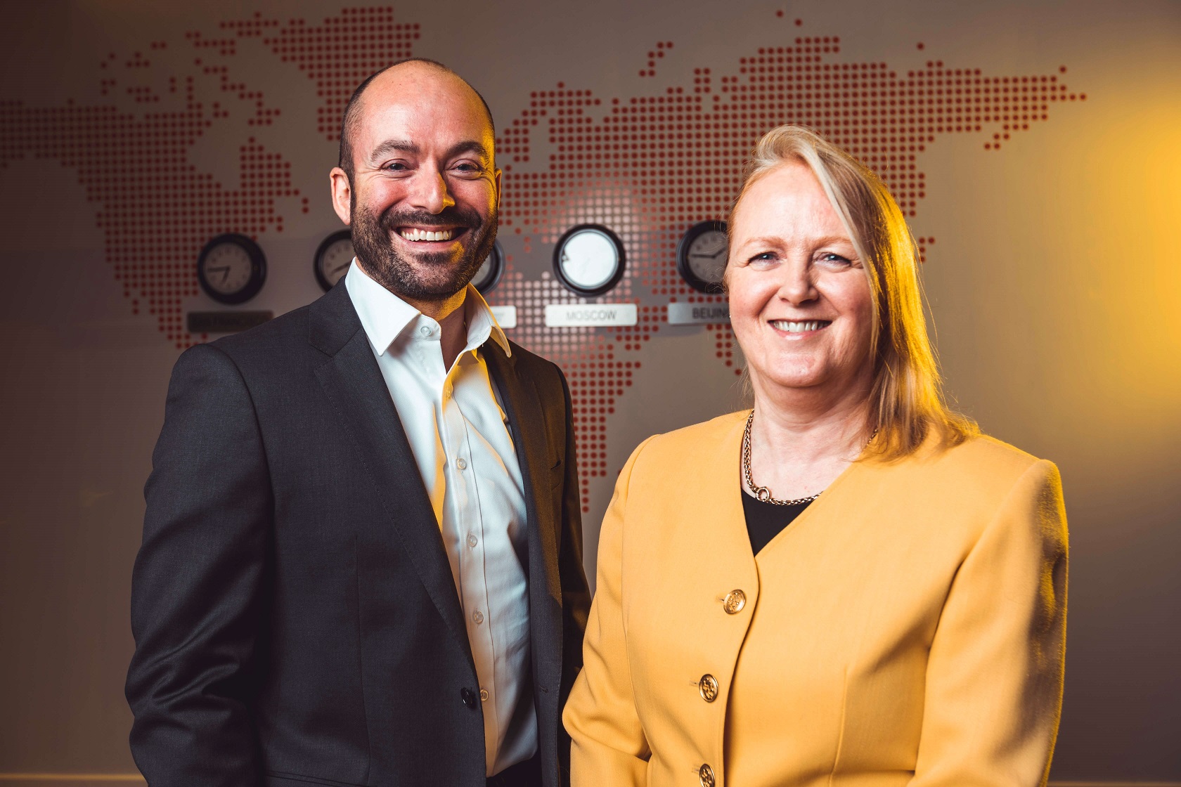Highlighting IRP Commerce's inclusion in the Fast 50 for the seventh time are Caroline Greer, IRP Commerce Finance Director and Peter Allen, Deloitte Financial Advisory Partner