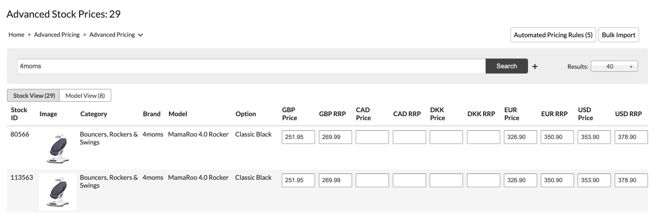 IRP Advanced Pricing