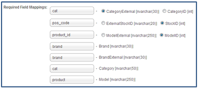 Required Field Mappings