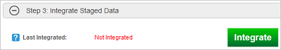Integrate the staged data