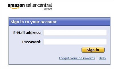 Amazon Marketplace Web Service Sign In box