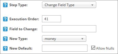 Change Field Type