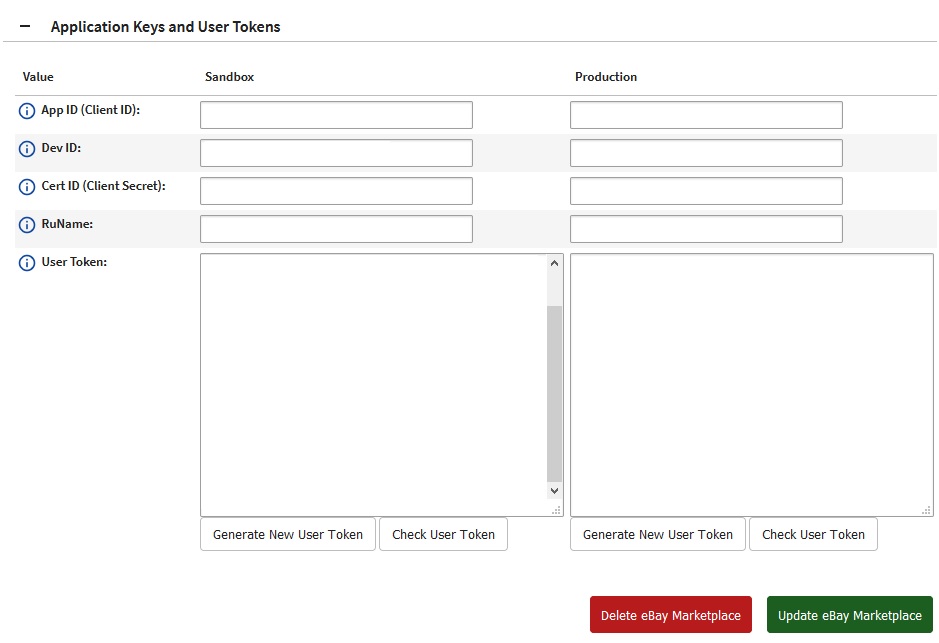 ebay User Tokens