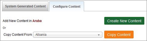 Home Page Configure Content tab
