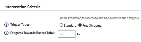 Free Shipping Intervention