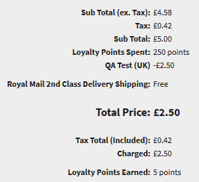 IRP Points Based Loyalty Scheme