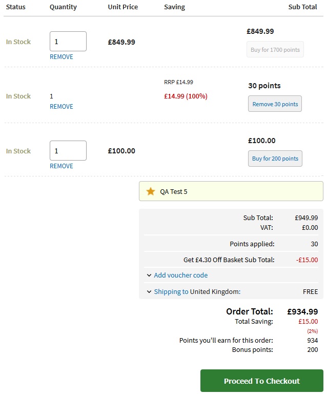 IRP Points Based Loyalty Scheme