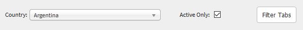Filter Tabs