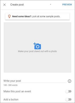 Write your post details