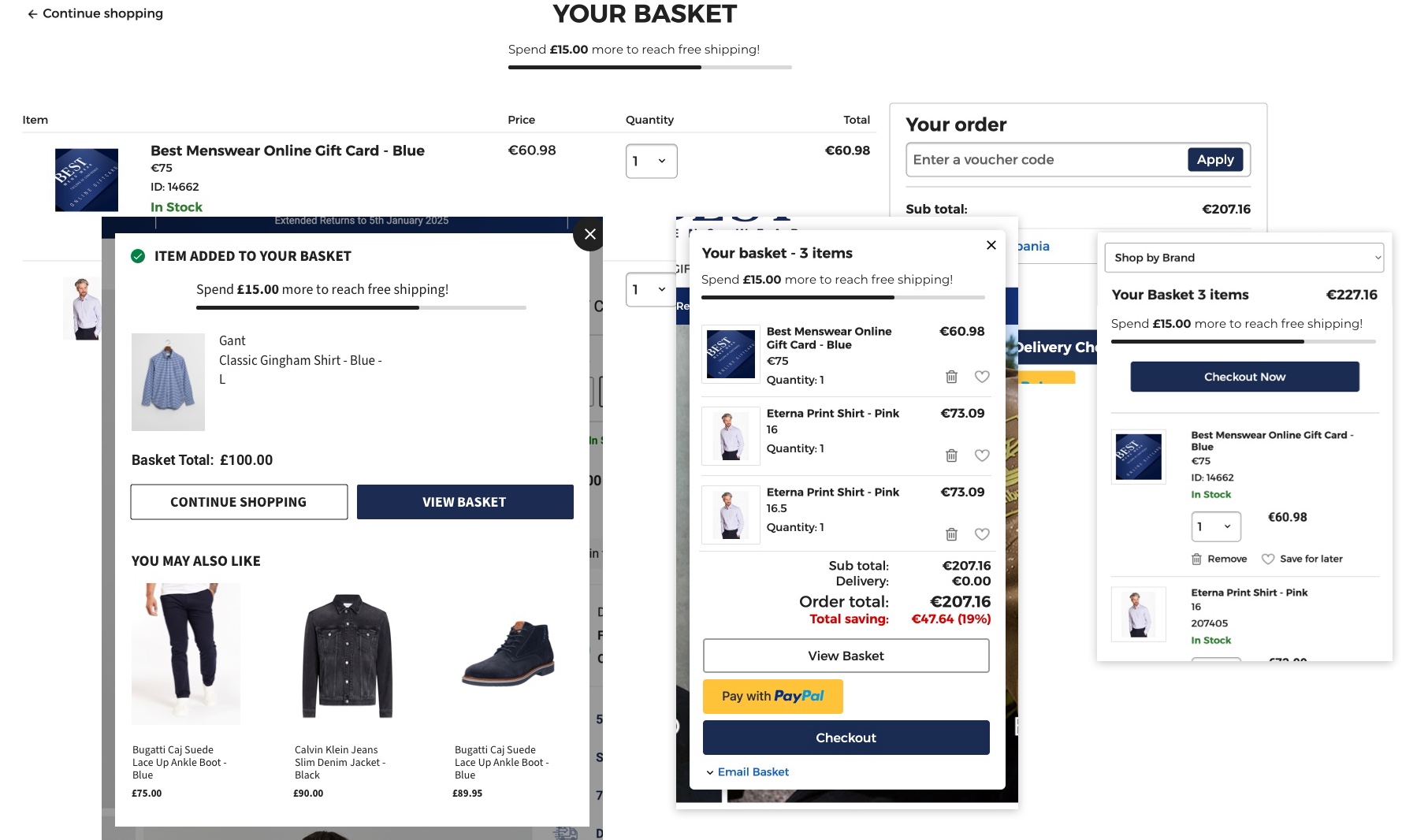 Spend X for Free Shipping