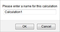 IRP Ecommerce Calculator prompt to enter a name for a saved calculation